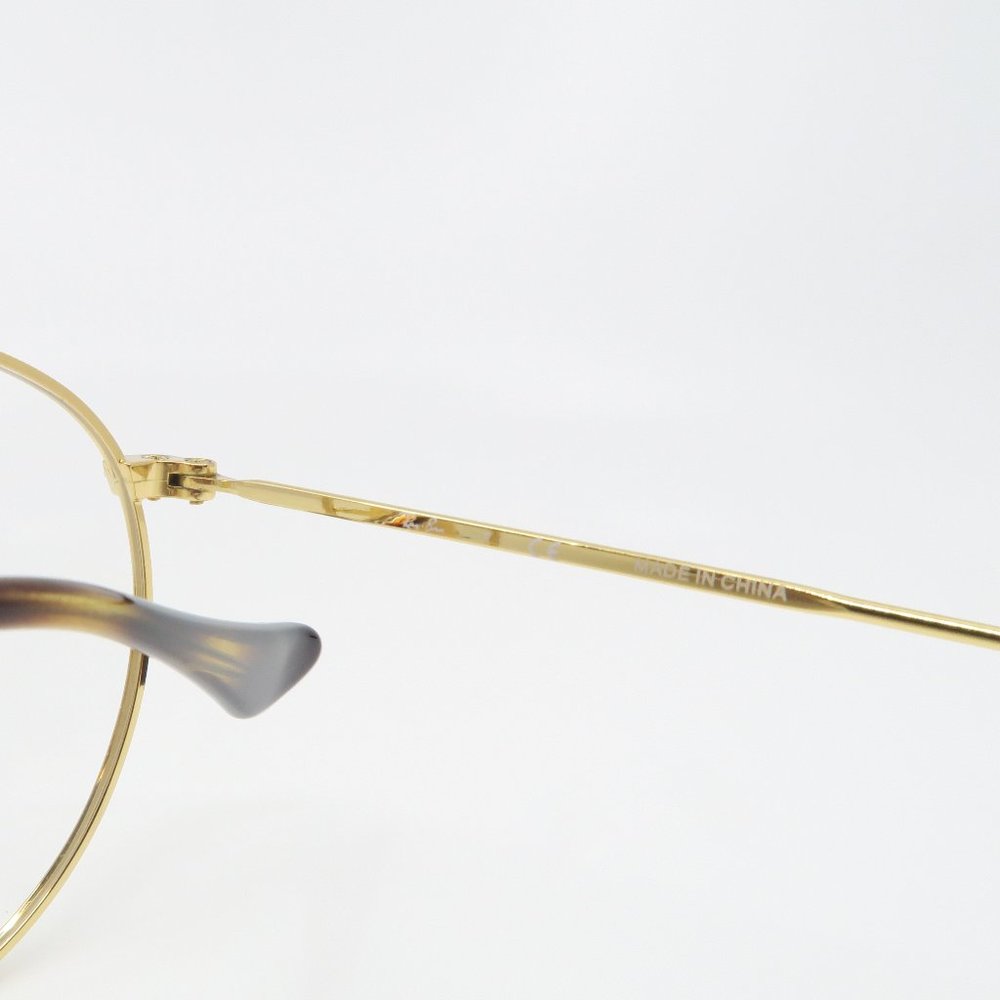 Ray-Ban RB 3447V 2500 Unisex Round Gold/Tortoise - Picture 4 of 6